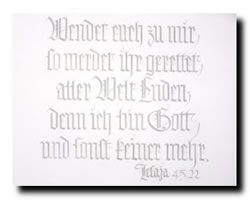 Kapelle Alertshausen-Schrift